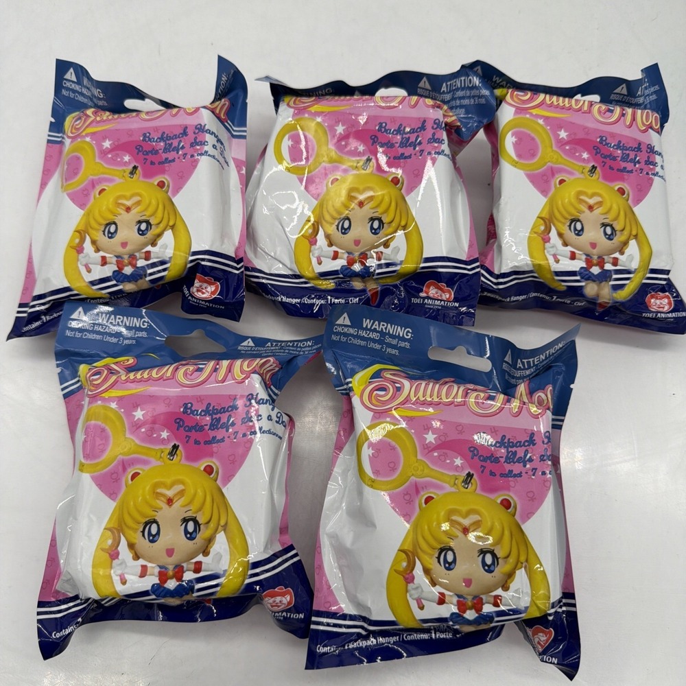 5 Packs Sailor moon Backpack Hanger Brand New In Package TOEI Animation